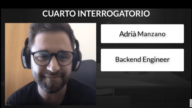 Adrià Manzano, Backend Engineer, es el protagonista del cuarto capítulo