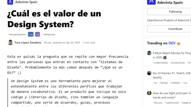Cuál es el valor de un Design System por Turo López