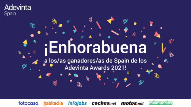 ¡Enhorabuena a losas ganadoresas y finalistas de Spain en los Adevinta Awards!